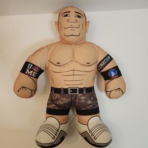 WWE John Cena Plush Doll 2011 Brawlin Buddies Wrestling 16" Talking *Tested*.